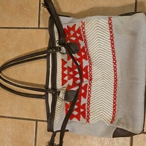 Noonday Collection Work Or School Bag With Shoulder And Handles. 16x16x4